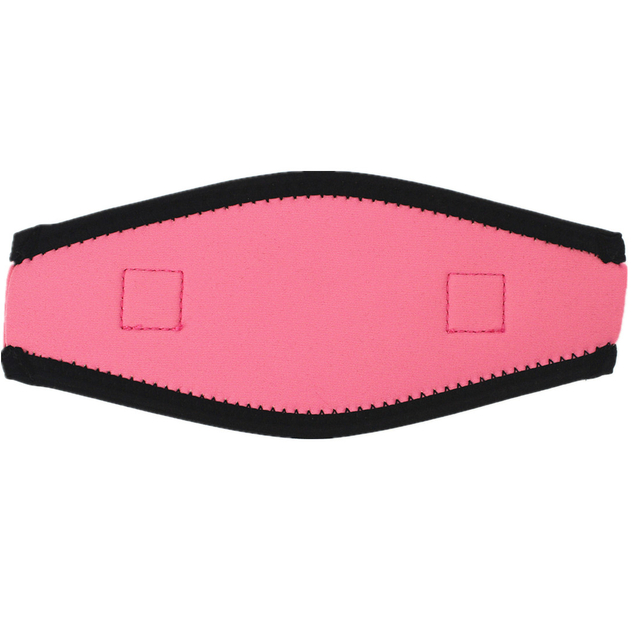 Copri cinturino per maschera rosa in neoprene da 2 mm con velcro per uomo e donna 