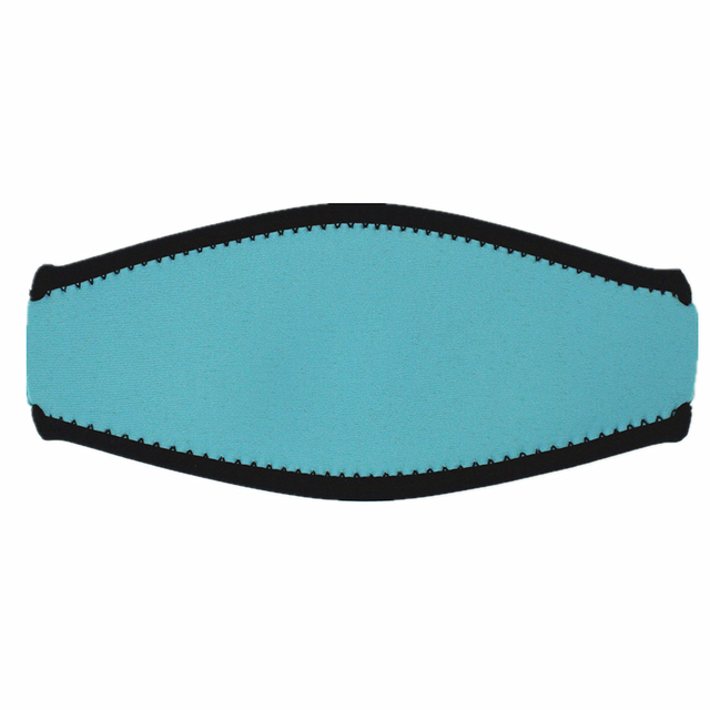 Neoprene da 2 mm con doppia copertura del cinturino per maschera subacquea in nylon colore blu