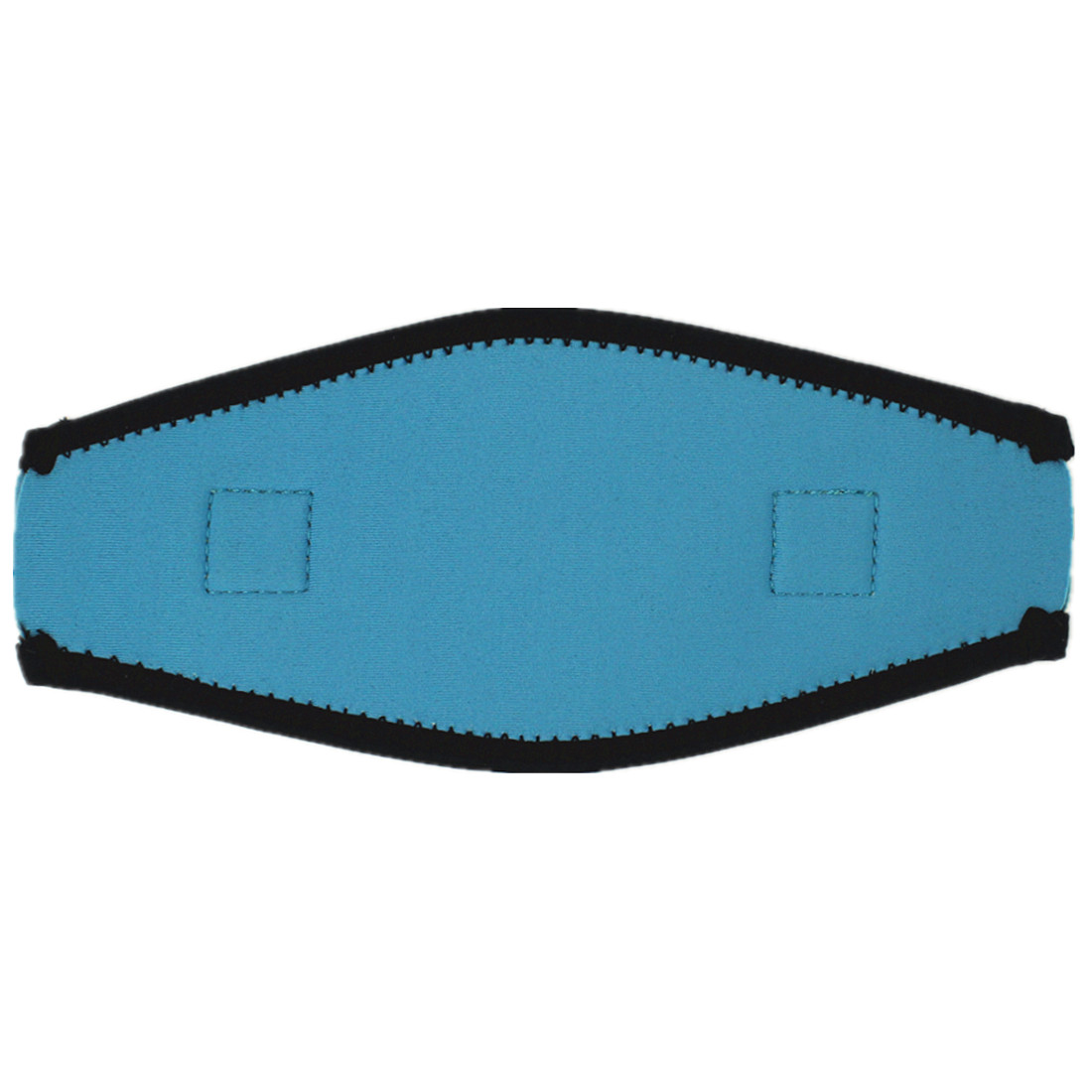 Copri cinturino per maschera in neoprene blu intenso da 2 mm con velcro su di esso per uomo e donna 