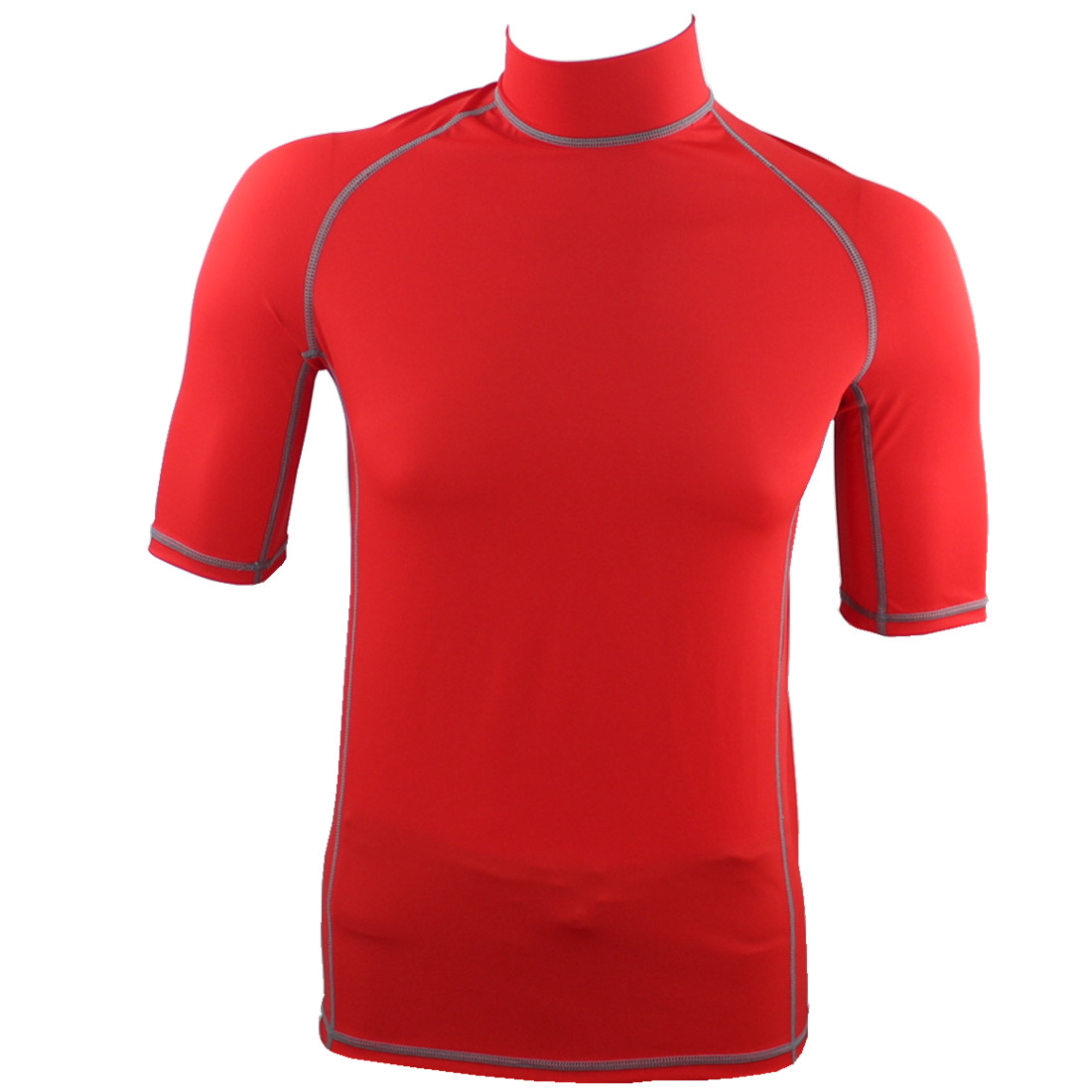 210 Sgm NYLON UV 50+ MANICA CORTA UOMO E DONNA COLORI BLU ROSSO BIANCO RASH GUARD