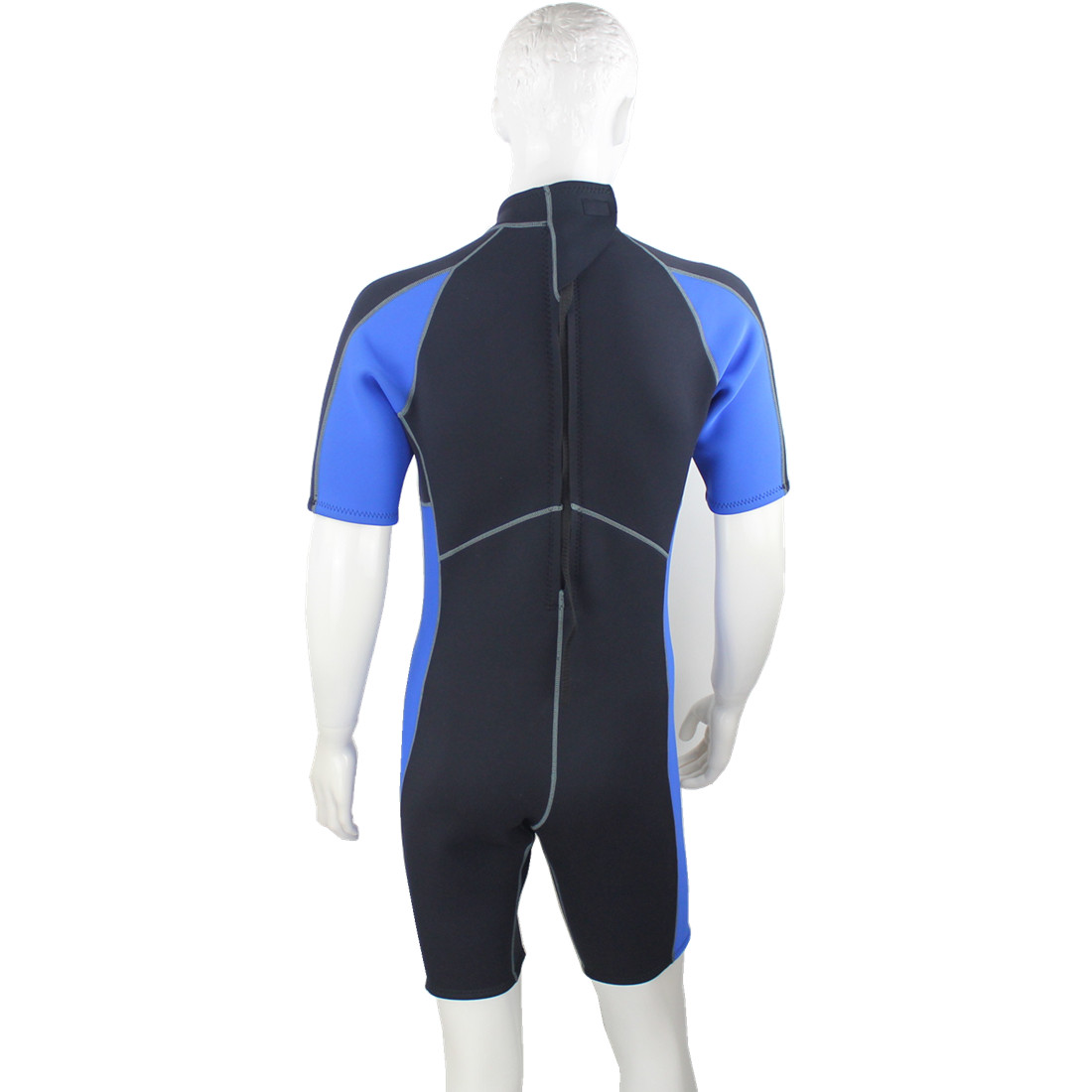 Muta corta da uomo in neoprene SCR da 2,5 mm con doppia cerniera YKK posteriore in nylon con chiusura piatta